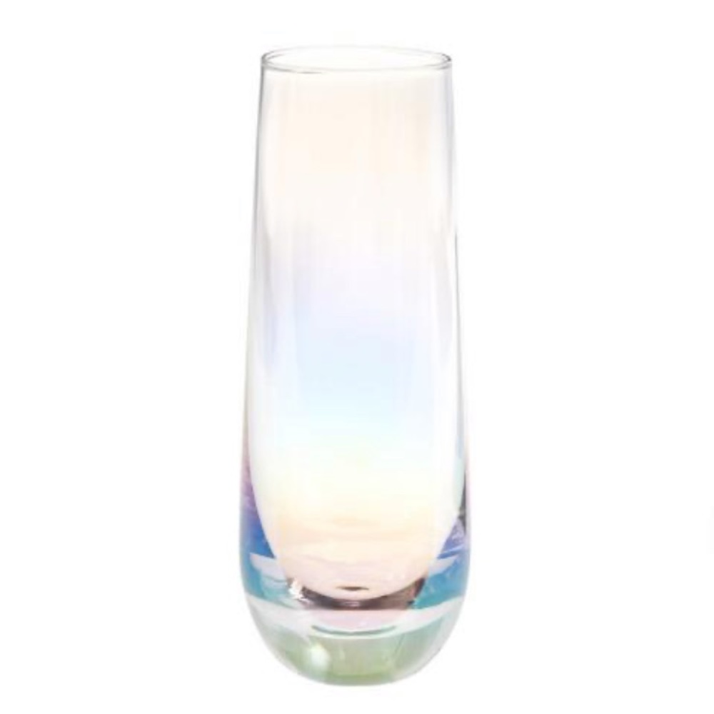 Iridescent Stemless Champagne Flutes Set Of 4